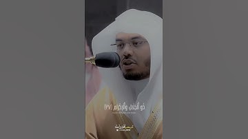 "كُلُّ مَن عَلَيها فانٍ" تلاوة هادئة وجميلة من الشيخ #ياسر_الدوسري