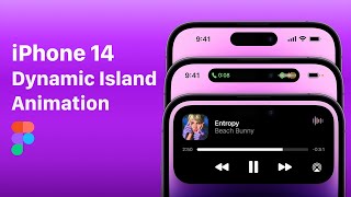 iPhone 14 Dynamic Island Animation In Figma Step by step | Figma tutorial