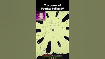 Minecraft Feather Falling IV moment ☠️