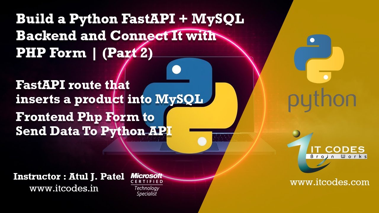 Build a Python FastAPI + MySQL Backend and Connect It with PHP Form | Full Stack API Project (Part2)