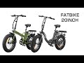 電動自転車　フル電動　20インチ　ファットバイク