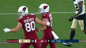 Tune's 27-yard toss to Chisena marks Cardinals' longest play of game so far thumbnail