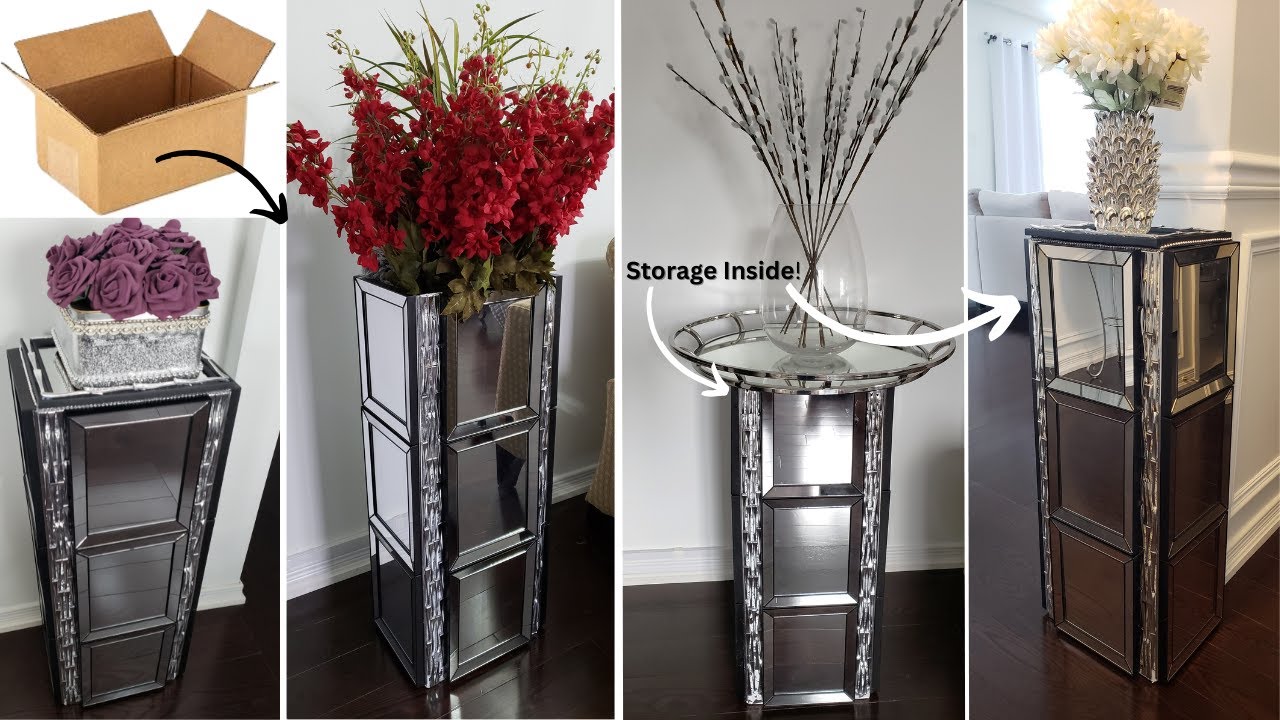 Elevate Your Home Decor With Cardboard Boxes | Dollar Tree DIY | Glam Home Decor Ideas