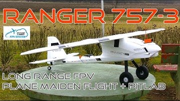 VOLANTEX RANGER 757-3 -  Maiden Flight + PITLAB Autopilot