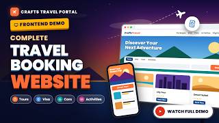 Crafts Travel Portal – Complete Tours & Travels Booking System | Frontend Demo