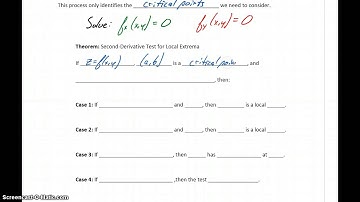 Busi Calc Multivariable Optimization - Finding Extrema