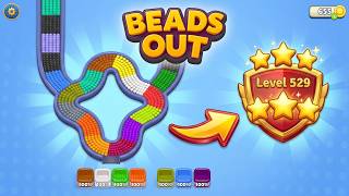 🟢 Beads Out Level 529 Walkthrough | Very Hard Level Solution 🧩