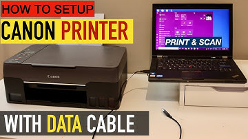 Canon Pixma G3260 Quick Setup With Printer Data Cable, Print & Scan.