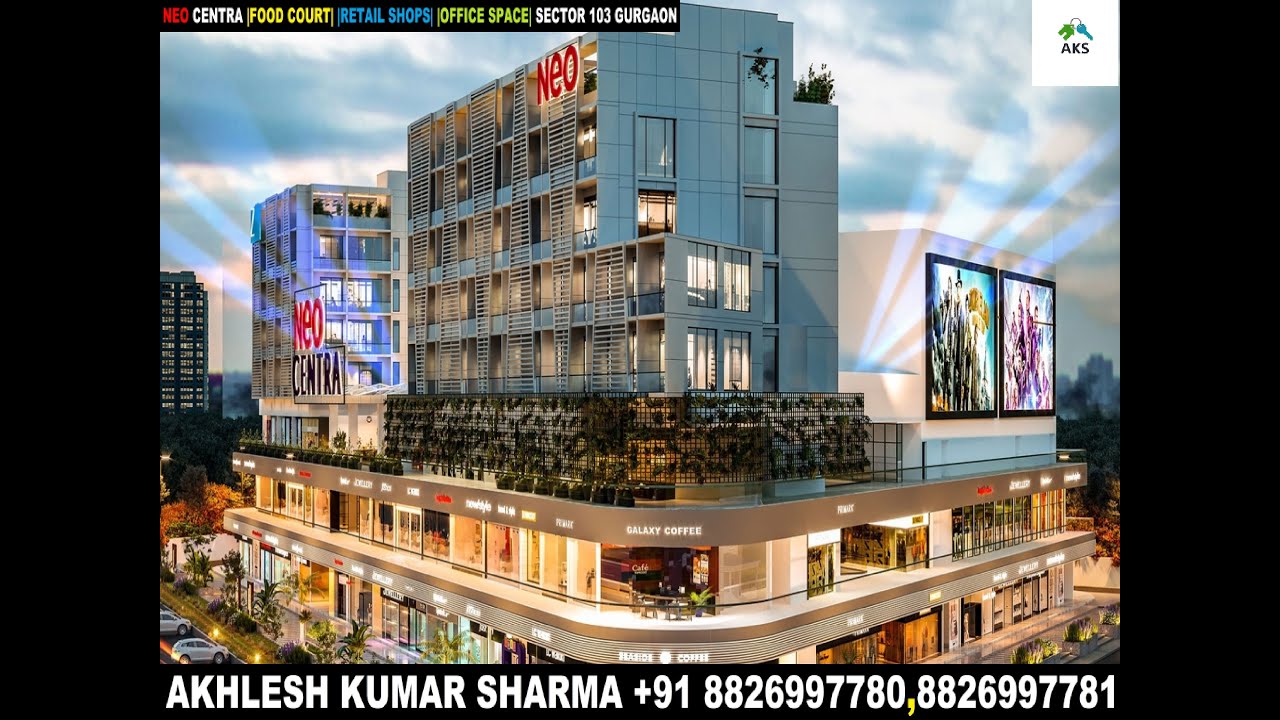 Neo Centra Office 1000 Sq.ft 1 Cr.  New Booking Sector 103 Gurgaon Haryana on 75 Meters Road