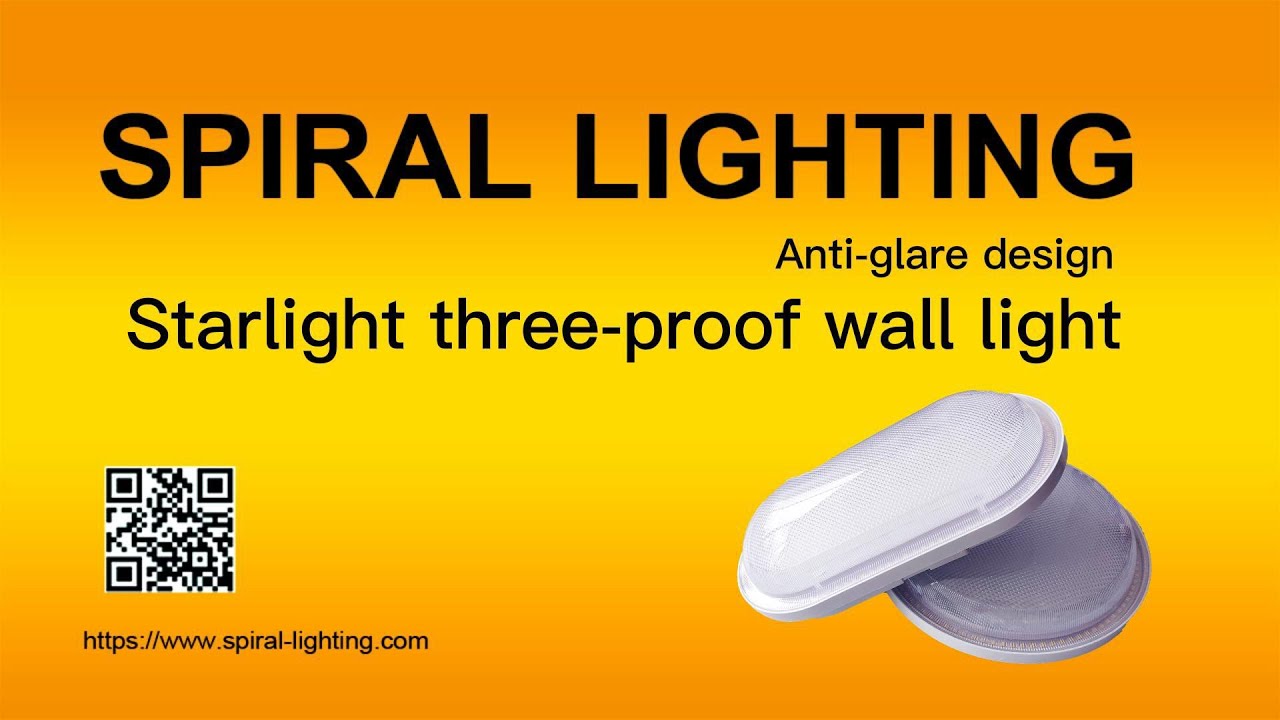 Anti glare tri proof wall light