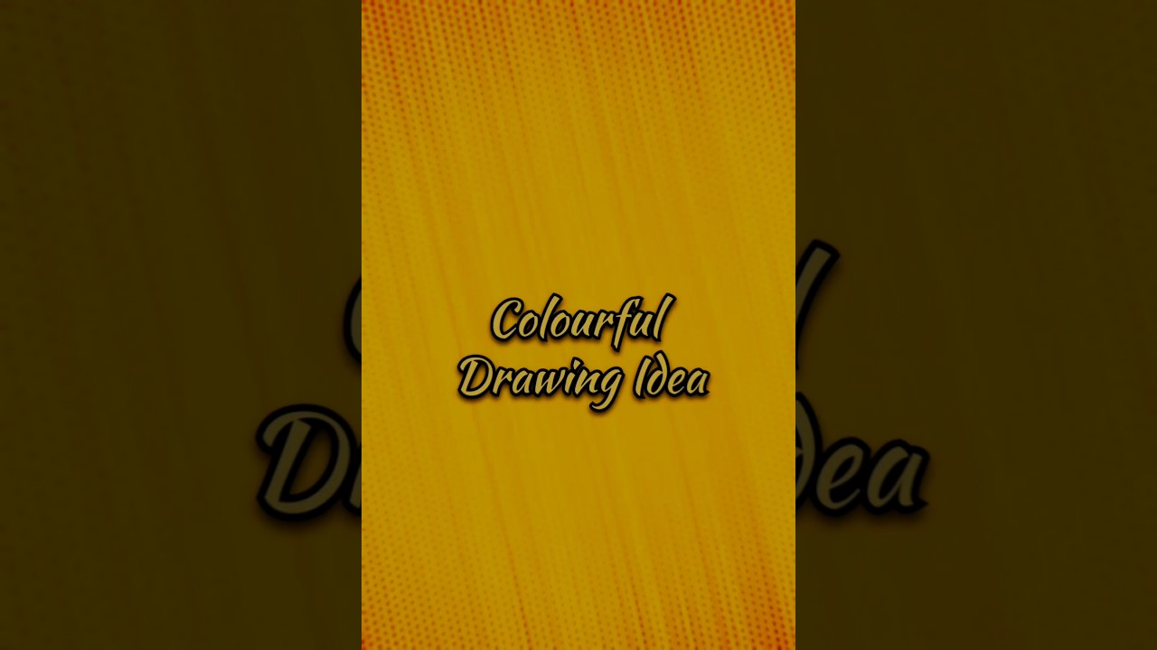 "Unbelievable Colourful Drawing 🌈 | Must Watch Art Idea" 