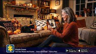 Puzzle Crown, Bigger Puzzles on Tablet #tabletopgames #jigsawpuzzle #jigsaw #puzzle #halloween screenshot 1