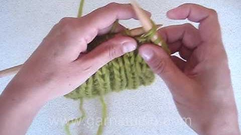 How to knit Fishermans Rib (English Rib)