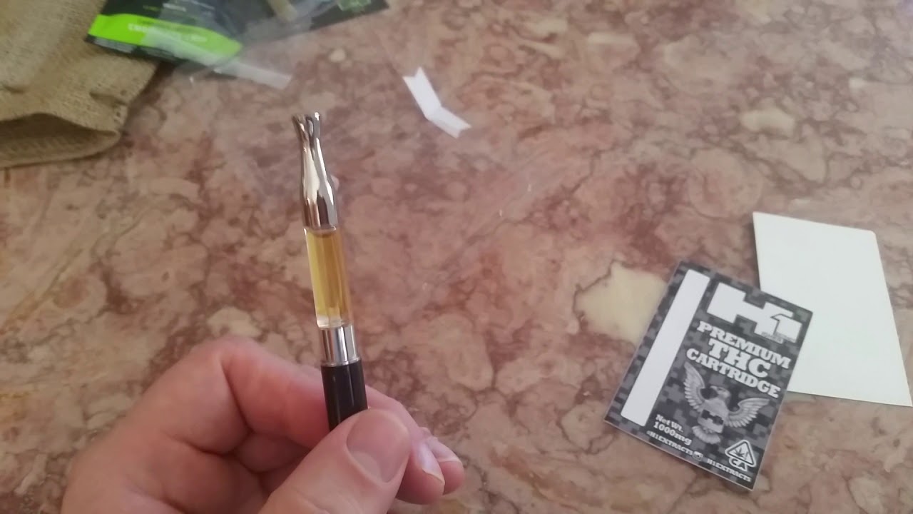 Review of H1 1gram thc vape cartridge. Girl scout cookies [ITS BAD!]