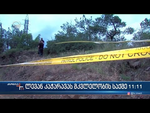 ლევან კაჭარავას მკვლელობის საქმეზე გამოძიება გრძელდება