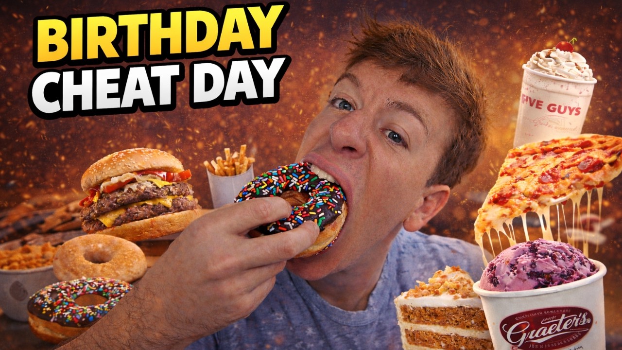 BIRTHDAY CHEAT DAY | I Ate Whatever I Wanted For A Day - YouTube