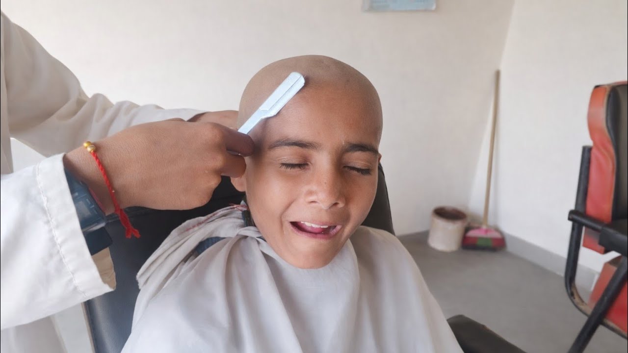 Full Head Shave Transformation | Satisfying Razor Cut,(ASMR 😍 BooS)