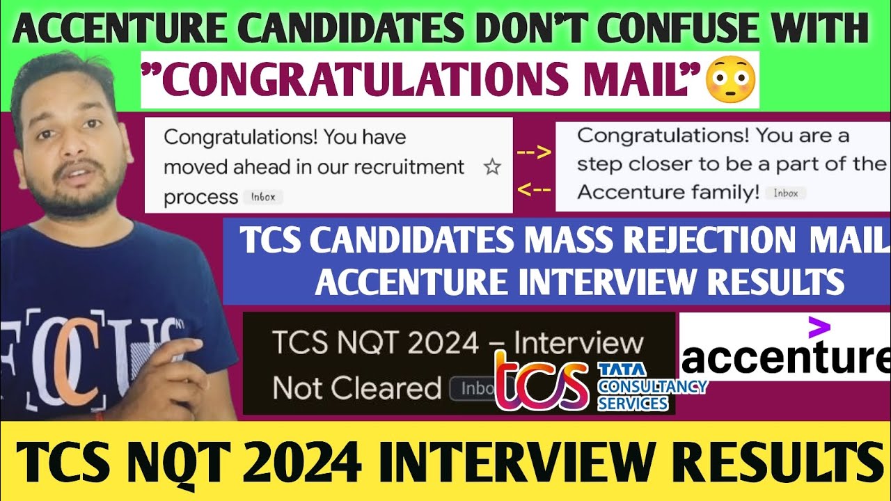 ACCENTURE INTERVIEW RESULTS | TCS NQT INTERVIEW RESULT | REJECTION MAIL ...