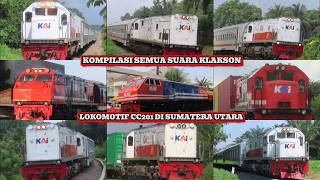 Kompilasi Suara Klakson Lokomotif Sumatera Utara