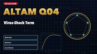 SOA Exam ALTAM - Question 4: Gross Premium Reserves, Makeham Mortality and Multi-State Shocks