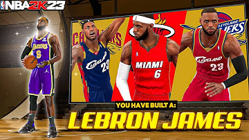 NBA 2K23 LEBRON JAMES SLASHING POINT FORWARD BUILD