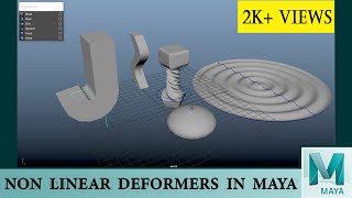 how to use Nonlinear Deformers for modelling or animation in Maya | MAYA Tutorial for beginners