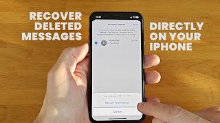 How to Recover Deleted Messages on iPhone (iOS 16)