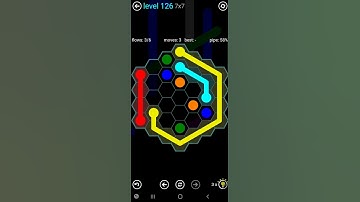 How To Solve Flow Free Hexes 7x7 Mania Level 126 Board Walk Through Solution Walkthrough
