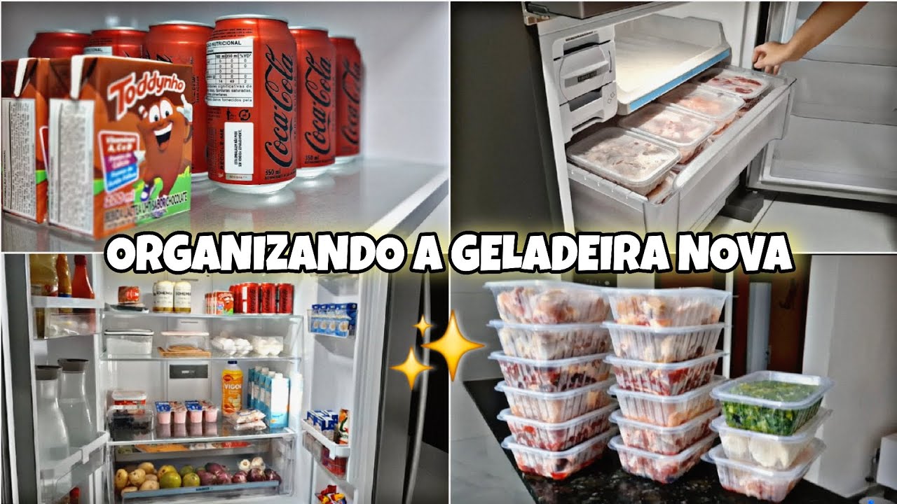 ORGANIZANDO A GELADEIRA NOVA | BRASTEMP 554 LITROS FRENCH DOOR| DONA DE CASA| ROTINA REAL| LAR 