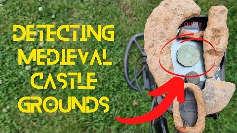 Metal Detecting A Castle In Devon, England: WE FOUND A MEDIEVAL JETTON! 