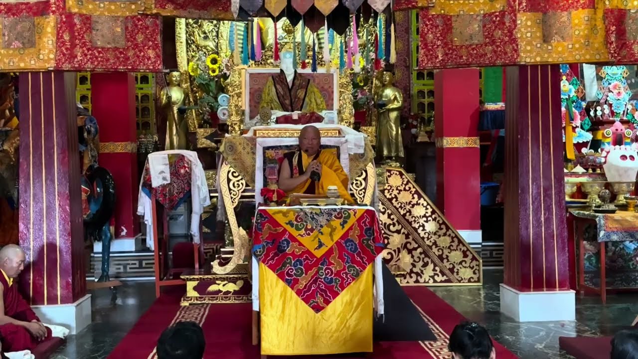His Eminence  Zurmang Garwang Rinpoche bestowed long life initiation at Rumtek #rumtek #karmapa￼