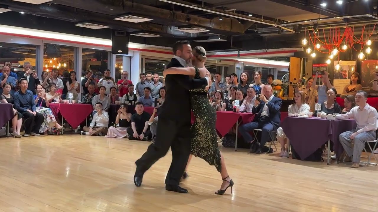 Maximiliano Cristiani y  Evgeniia Samoilova performing at Grand milonga in Hong Kong  Oct 2025  1/4