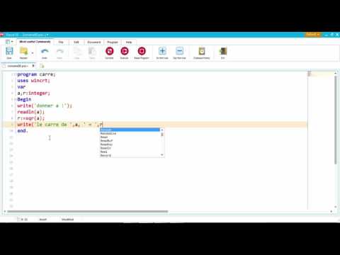programmation pascal fonction sqr