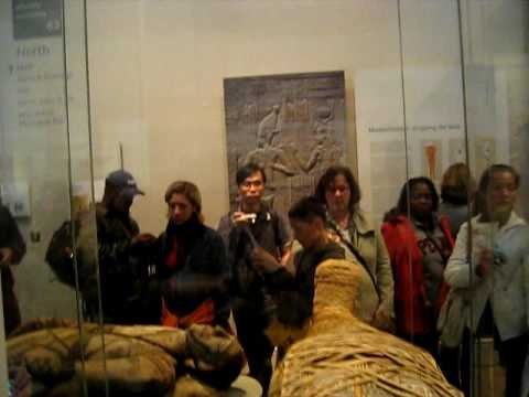 大英博物馆埃及馆木乃伊mummies in Egytain hall in British Museum