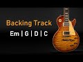 Pop Rock BACKING TRACK E Minor | 100 BPM | Em G D C | Guitar Backing Track
