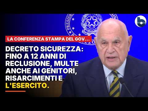Video Ecco il Decreto Sicurezza: fino a 12 anni di prigione, multe ai genitori, risarcimenti e l'esercito