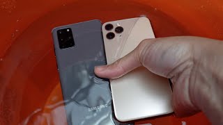 Samsung Galaxy S20 Plus vs iPhone 11 Pro WATER TEST! 