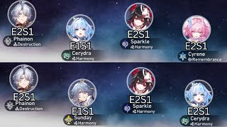 Phainon Showcases with Nova Sparkle • Cerydra • Sunday • Cyrene vs Ark One MoC 3.8