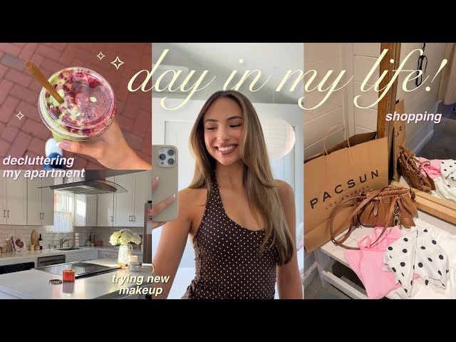 DAY IN MY LIFE VLOG as a 23 y/o 🛍️✨ shopping, clothing haul, decluttering, trying new products, etc!