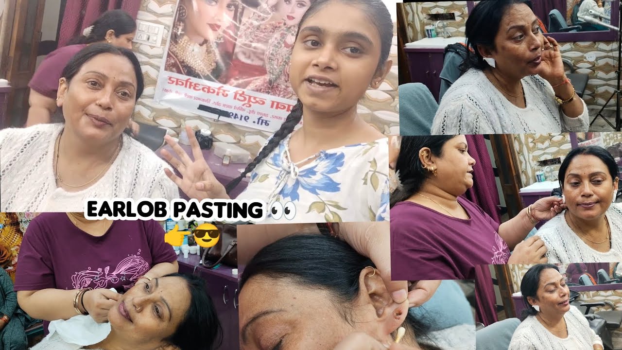 Ear lobes pasting 👀👉😎 (#laibavlogs #vlogging #viralvedio