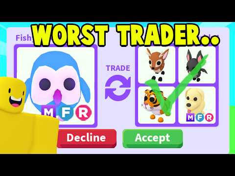 My Little Brother TRADES MY PETS in Adopt Me!