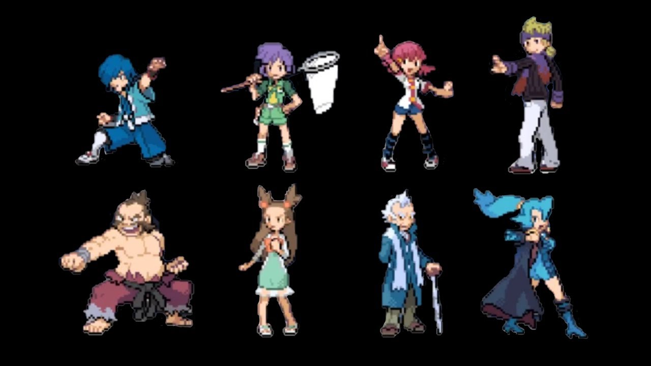 All Johto Gym Leaders Pokemon Black 2/White 2 YouTube