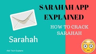 Crack SARAHAH APP, Is it True?? Explained screenshot 1