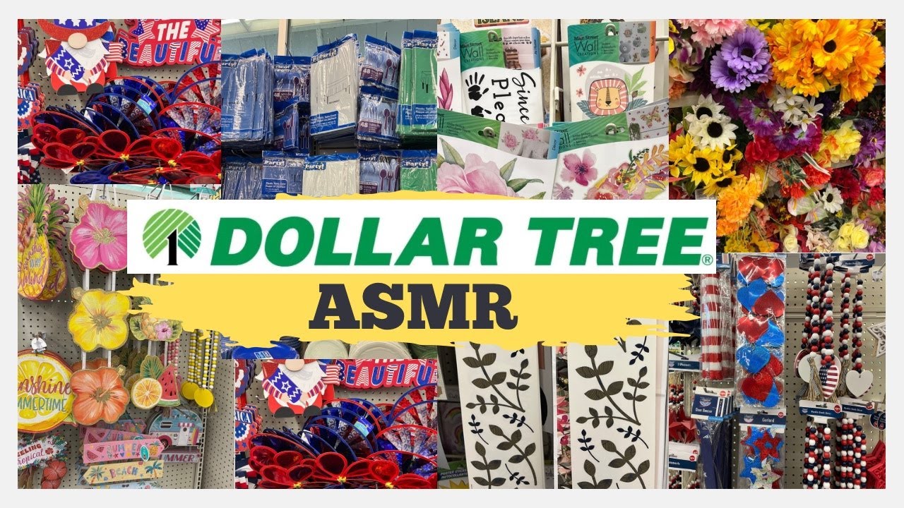 ASMR * Dollar Tree Shelf Organizing * Summer 2025 * No Talking * Crinkle Sounds