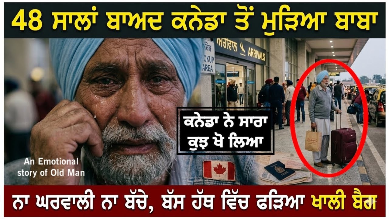 ⁣48 ਸਾਲਾਂ ਬਾਅਦ ਕਨੇਡਾ ਤੋਂ ਵਾਪਿਸ ਮੁੜਿਆ ਬਾਬਾ, ਕਹਿੰਦਾ ਕਨੇਡਾ ਨੇ ਸਾਰਾ ਕੁਝ ਖੋਹ ਲਿਆ II Emotional Story