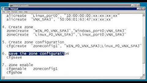 SAN zone create using the CLI command on the Brocade Switch