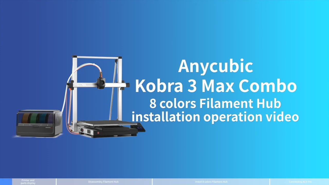 How to Install the Eight-Color Module on Your Anycubic Kobra 3 Max Combo 3D Printer