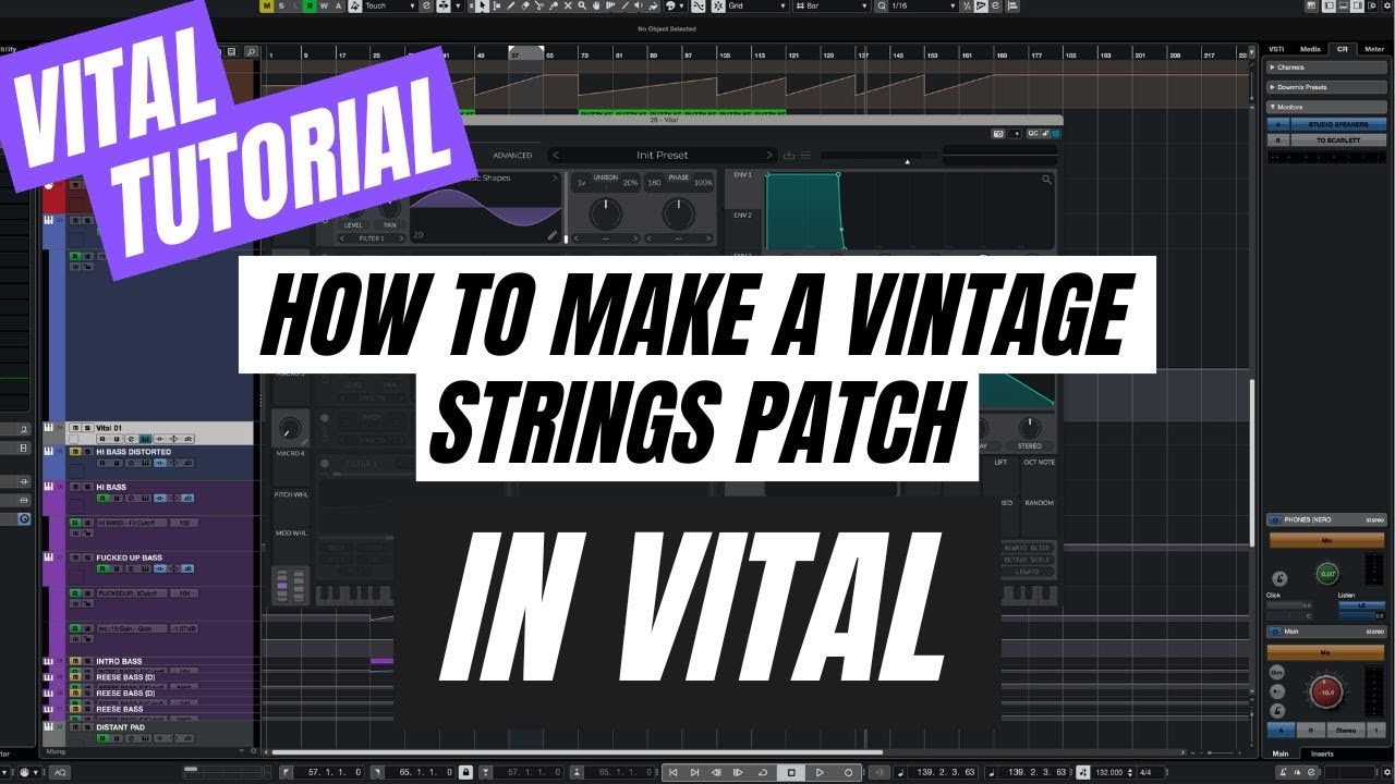 How to Make a Vintage Strings Sound in Vital