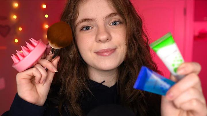 ASMR To Help YOU sleep FAST! 😴 Cozy layered sounds, skincare, hair brushing & scalp massage