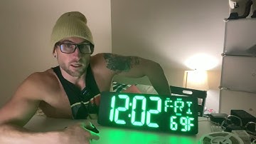 Coolest LED Wall Clock Changes Colors- REVIEW